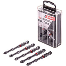 5 Piece Tic Tac Box Impact Bits 