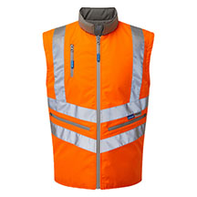 Orange Hi-Vis Interactive Body Warmer 