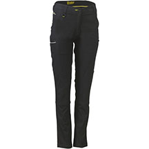 Bisley Womens Mid Rise Stretch Cotton Trouser - Black