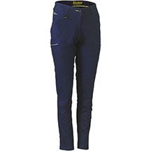 Bisley Womens Mid Rise Stretch Cotton Trouser - Navy