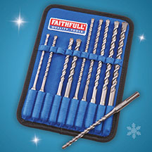 10 Piece Sds Drill Bit Set